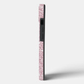 エレガント赤面ピンク抽象芸術トレンディーガーリーグリッターC Case-Mate iPhoneケース (裏面 / 左)