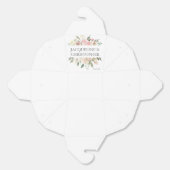 エレガント赤面ピンク牡丹フローラ結婚ズ・フォーチュン フェイバーボックス (見開き)