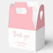 エレガント赤面ピンク結婚式の引き出物箱 フェイバーボックス (オープン)