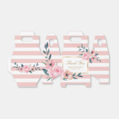 エレガント赤面ピンク金ゴールド結婚フローラ フェイバーボックス (折り畳みなし)