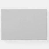 エレガント赤面ピンク&グレーつる植物結婚ズ ゲストブック (裏面)