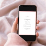 エレガント赤面ピンク&ホワイトタイポグラフィ結婚ズ 招待状<br><div class="desc">夏や秋の結婚式のための豪華なタイポグラフィ結婚式招待状!この美しいエレガントデザインは白い招待の赤面のピのまわりにックエッジを備えモダン、ソフトオフブラックのタイポグラフィ。ミニマシンプルリストのデザイン。私たちの小さなビジネスをサポートしてくれてありがとう、私たちは本当に感謝！私たちは、あなたが私たちと同じようにこのデザインを愛し、私たちは喜んで、あなたを招待状したい私たちの新しいプライベートのFacebookグループのブリデスのための計画のヒントの一部に参加する忙しこと結婚を望む。https://www.facebook.com/groups/622298402544171 Copyright Anastasia Surridge for エレガント招待状,  all rights reserved.</div>