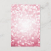 エレガント赤面ピンク《写真》ぼけ味ラ結婚イトの詳細 エンクロージャーカード (裏面)
