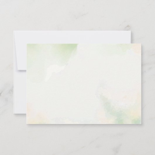 エレガント赤面ピ素朴ンク結婚の応答カード 出欠カード (裏面)