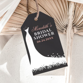 エレガント赤面ピ結婚ンクブライダルシャワー ギフトタグ