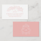 エレガント赤面ピ結婚ンクWebサイト エンクロージャーカード (正面/裏面)
