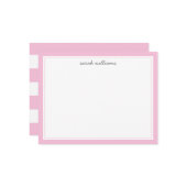 エレガント赤面ピ縁どック ミニマル ノートカード (正面/裏面インサイチュ)