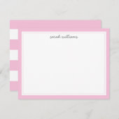 エレガント赤面ピ縁どック ミニマル ノートカード (正面/裏面)