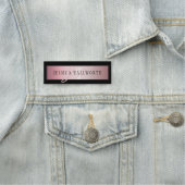 エレガント赤面フェイクバラ金ゴールド |名前とイニシャル 名札 (インサイチュ)