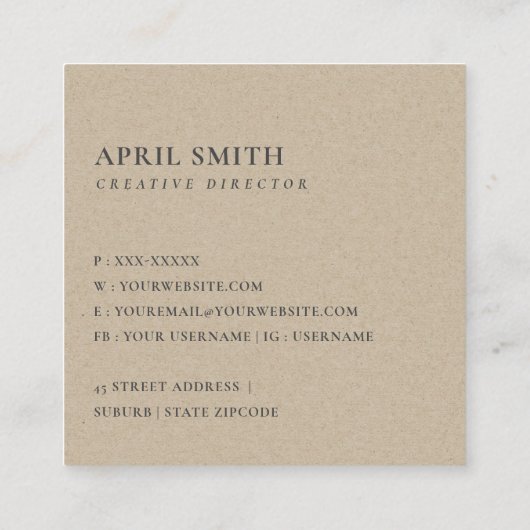 エレガント赤面フォーマルピンクローズ金ゴールドロータスフローラ スクエア名刺 (裏面)