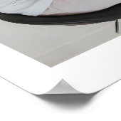 エレガント赤面フローラお祝い ポスター (角)