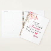 エレガント赤面フローラパーソナライズされたアウンティギフト プランナー手帳 (ディスプレー)