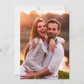 エレガント赤面フローラフォトブライダルシャワー 招待状 (裏面)