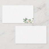 エレガント赤面フローラフラット座席表 プレイスカード (正面/裏面)