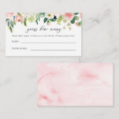 エレガント赤面フローラ数の推測 エンクロージャーカード (正面/裏面)