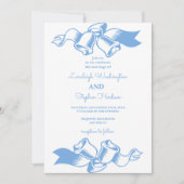 エレガント赤面フローラ緑の幾何結婚フレーム 招待状 (正面)