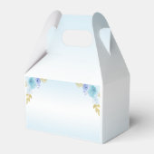 エレガント赤面ブルーフローラキンセアニラ誕生日 フェイバーボックス (裏面サイド)