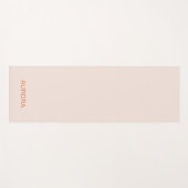 エレガント赤面ベージュ名パーソナライズされたヨガマット ヨガマット (正面(横))