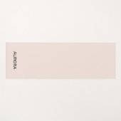 エレガント赤面ベージュ名パーソナライズされたヨガマット ヨガマット (正面(横))