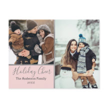 エレガント赤面ホリデー応援フォトコラージシルバー