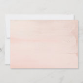 エレガント赤面ポス結婚ブランチ招待状カード 招待状 (裏面)