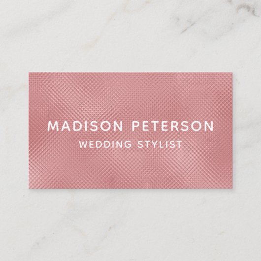 エレガント赤面モダンきらめくシガーリーックスタイリッシュブ 名刺 (正面)