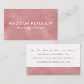 エレガント赤面モダンきらめくシガーリーックスタイリッシュブ 名刺 (正面/裏面)