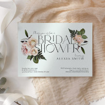 エレガント赤面モダンフローラブライダルシャワー