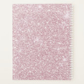 エレガント赤面抽象芸術ガーリーグリッター プランナー手帳 (裏面)