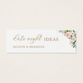 エレガント赤面日ナイトアイディアウェディングシャワーカード (正面)