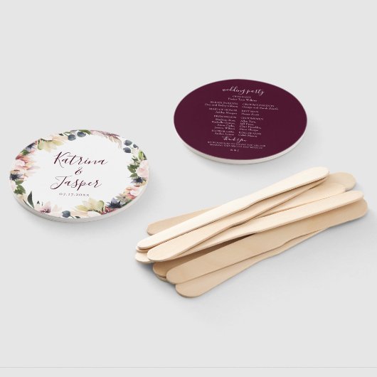 エレガント赤面梅フローラの結婚ハンドファン ハンドファン (組立なし)