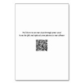 エレガント赤面水の色結婚のテーブル番号 テーブルナンバー (裏面)