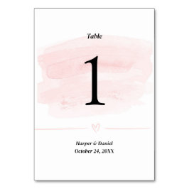 エレガント赤面水の色結婚のテーブル番号 テーブルナンバー