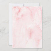 エレガント赤面水彩ブライダル茶パーティー 招待状 (裏面)