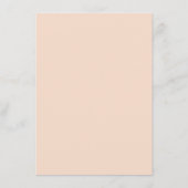 エレガント赤面牡丹ウォーター色フローラ結婚ズ エンクロージャーカード (裏面)