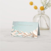 エレガント赤面結婚フローラ座席表 プレイスカード (裏面)