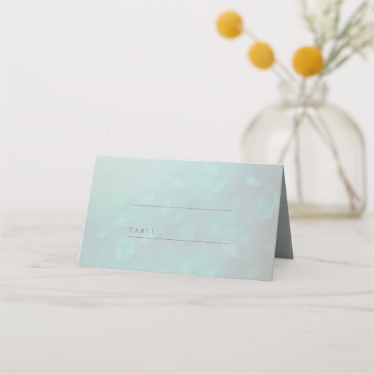 エレガント赤面結婚フローラ座席表 プレイスカード (正面)