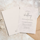 エレガント赤面結婚フローラ 招待状