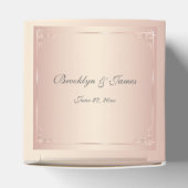 エレガント赤面結婚式の引き出物ボックス フェイバーボックス (上部)