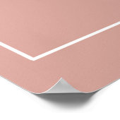 エレガント赤面茶パーティー誕生日 ポスター (角)