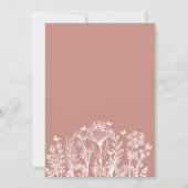 エレガント赤面茶パーティー誕生日 招待状 (裏面)