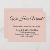 エレガント赤面転居先 エンクロージャーカード (正面/裏面)