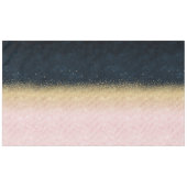 エレガント赤面金ゴールド及び青色シンプル紙吹雪デザイン テーブルクロス (正面(横))