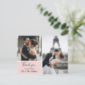 エレガント赤面2フォトコラージュ | サンキュー ポストカード (スタンド正面)