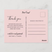 エレガント赤面2フォトコラージュ | サンキュー ポストカード (裏面)