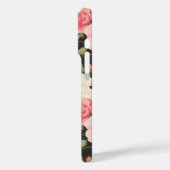 エレガント赤面&アイボリーバラオンクラシックブラック Case-Mate iPhoneケース (裏面 / 左)