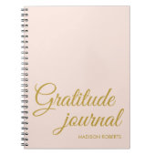 エレガント赤面・ピンク・リターシー・ジャーナル ノートブック (正面)