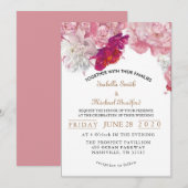 エレガント赤面 招待状 (正面/裏面)