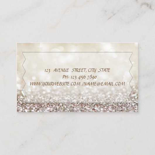 エレガント輝スタイリッシュく《写真》ぼけ味,ハイヒール 名刺 (裏面)