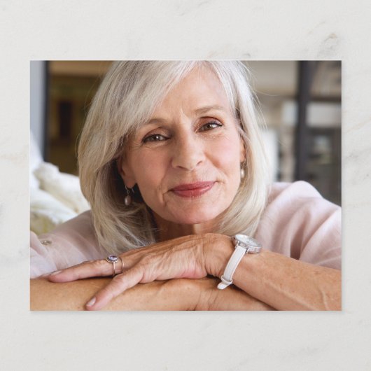 エレガント追悼写真サンキューカード (裏面)